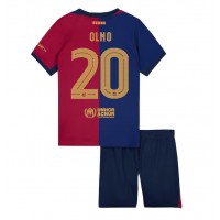 Barcelona Dani Olmo #20 Domaci Dres za djecu 2024-25 Kratak Rukav (+ Kratke hlače)